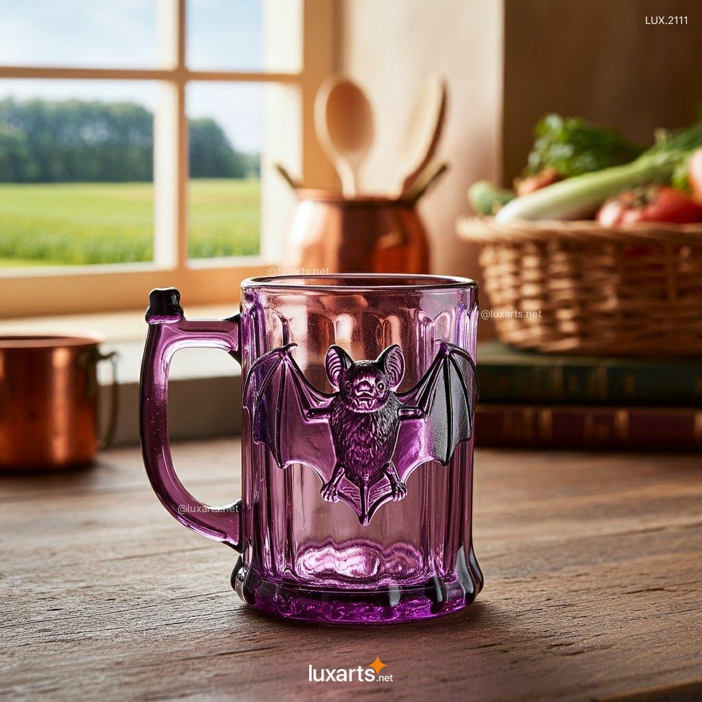 Transparent Bat Glass Mug | Perfectly Clear Mug with Dark, Gothic Charm transparent bat glass mug 10