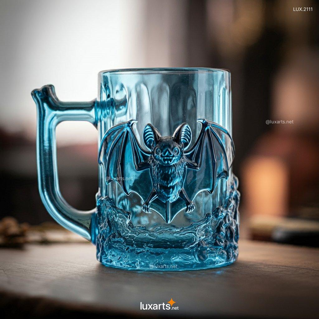 Transparent Bat Glass Mug | Perfectly Clear Mug with Dark, Gothic Charm transparent bat glass mug 6