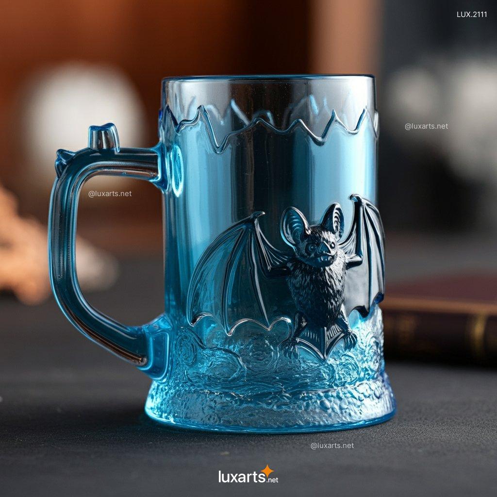 Transparent Bat Glass Mug | Perfectly Clear Mug with Dark, Gothic Charm transparent bat glass mug 7