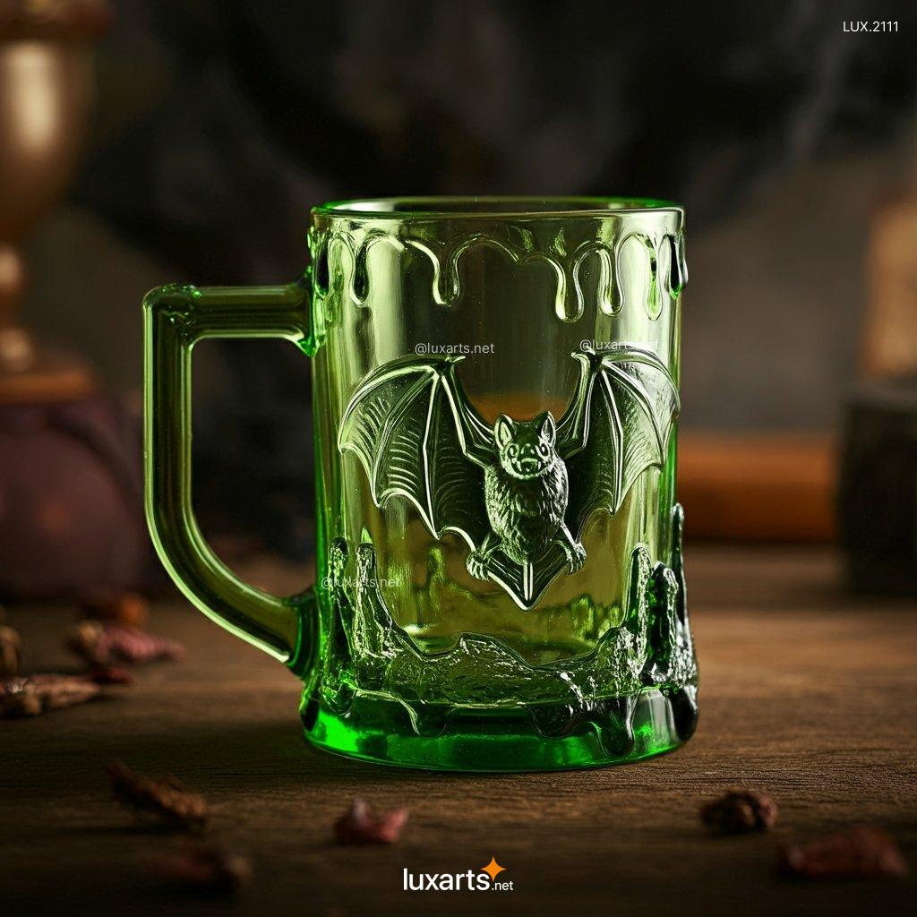 Transparent Bat Glass Mug | Perfectly Clear Mug with Dark, Gothic Charm transparent bat glass mug 8