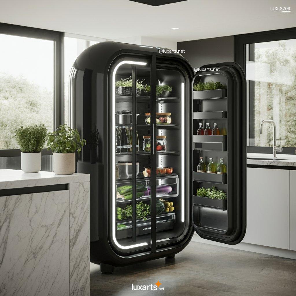 LUX.2209 Transparent Futuristic Refrigerator | Cutting-Edge Design for Modern Homes transparent futuristic refrigerator 11