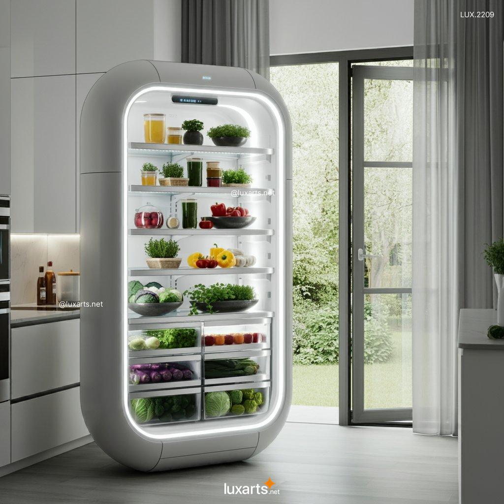 LUX.2209 Transparent Futuristic Refrigerator | Cutting-Edge Design for Modern Homes transparent futuristic refrigerator 3