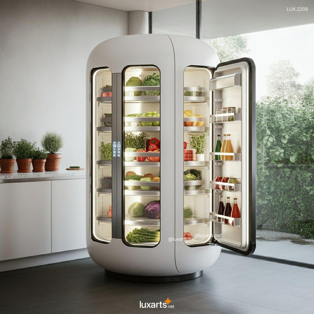 LUX.2209 Transparent Futuristic Refrigerator | Cutting-Edge Design for Modern Homes transparent futuristic refrigerator 4