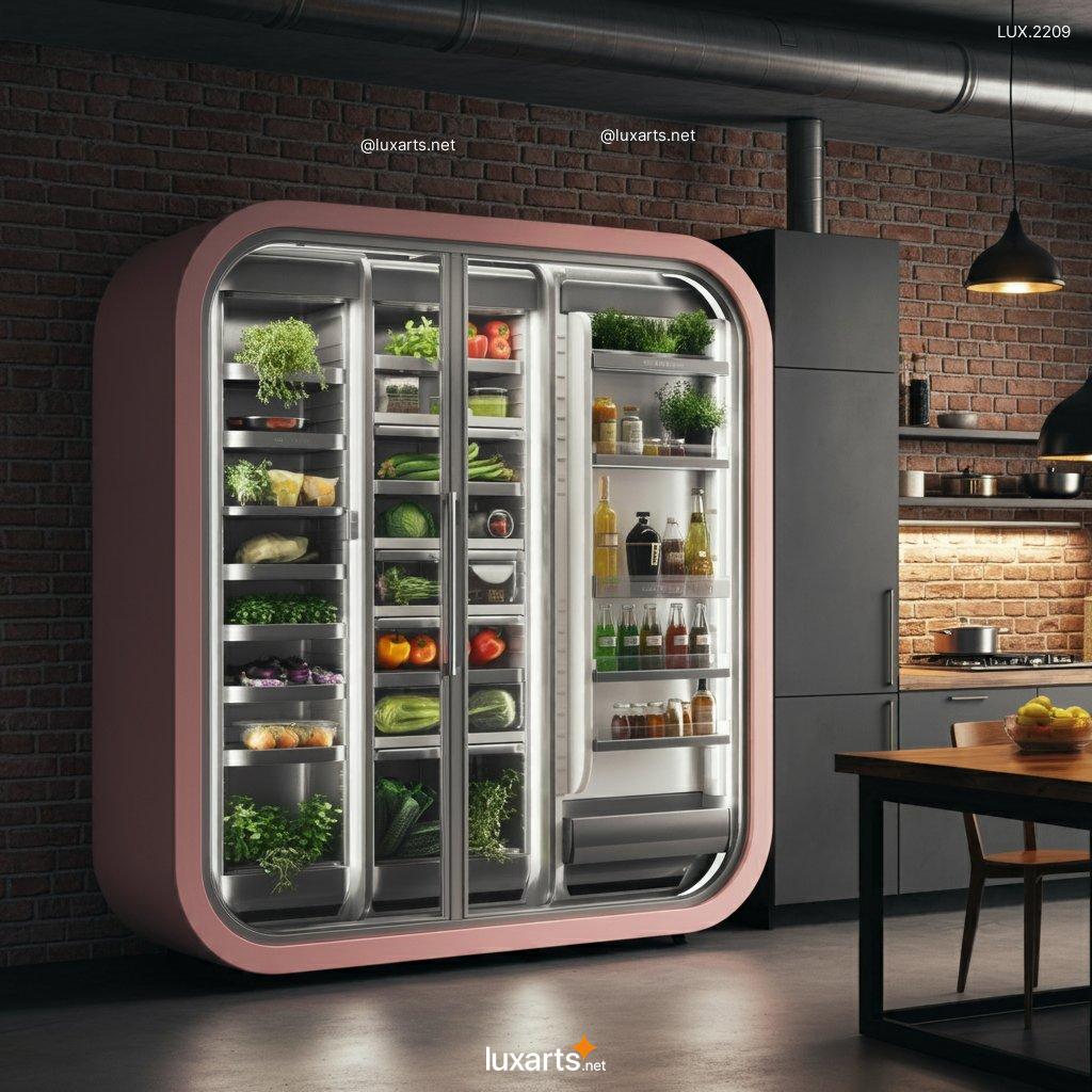 LUX.2209 Transparent Futuristic Refrigerator | Cutting-Edge Design for Modern Homes transparent futuristic refrigerator 5