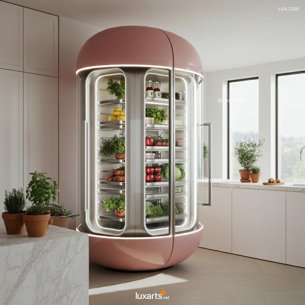 LUX.2209 Transparent Futuristic Refrigerator | Cutting-Edge Design for Modern Homes transparent futuristic refrigerator 6