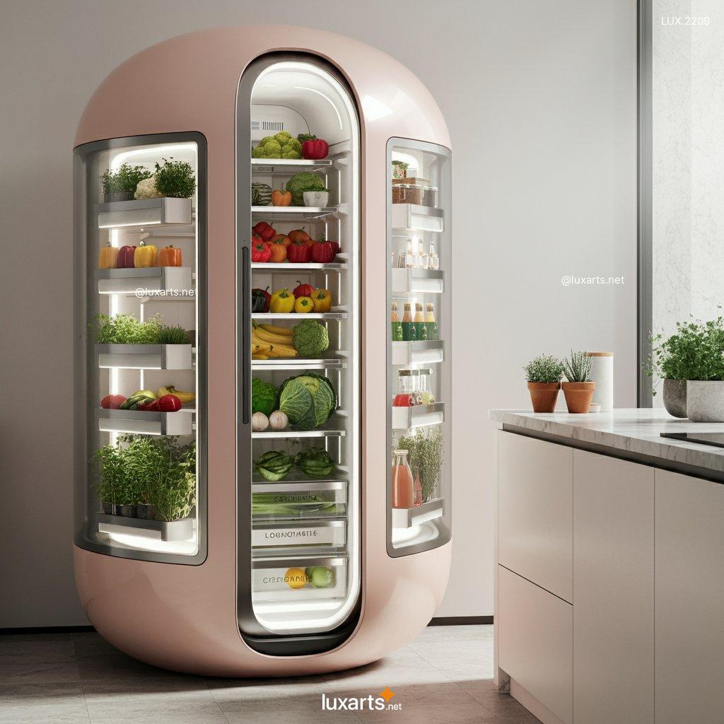 LUX.2209 Transparent Futuristic Refrigerator | Cutting-Edge Design for Modern Homes transparent futuristic refrigerator 7