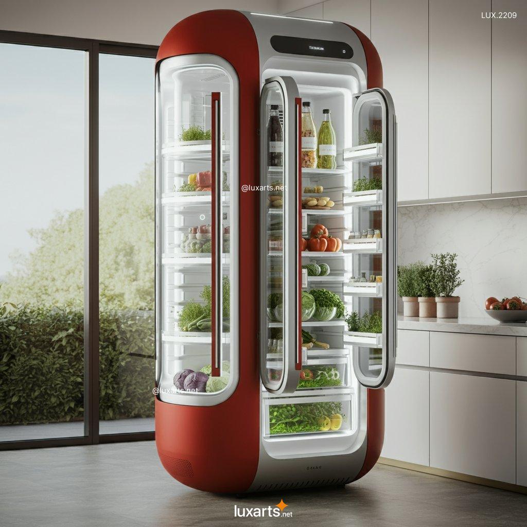 LUX.2209 Transparent Futuristic Refrigerator | Cutting-Edge Design for Modern Homes transparent futuristic refrigerator 8