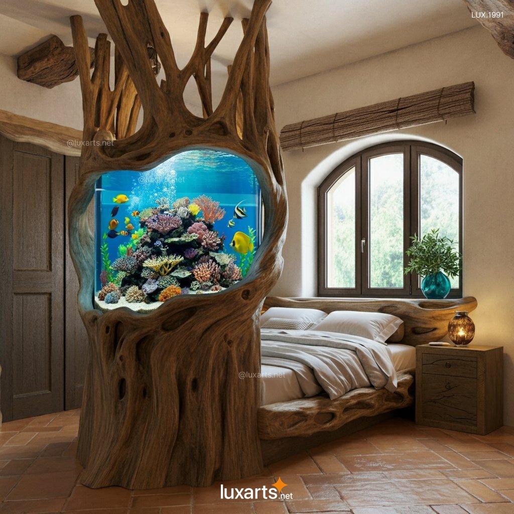 LUX.1991 Tree Trunk Aquarium Bed | Sleep Surrounded by Nature and Aquatic Serenity tree trunk aquarium bed 12