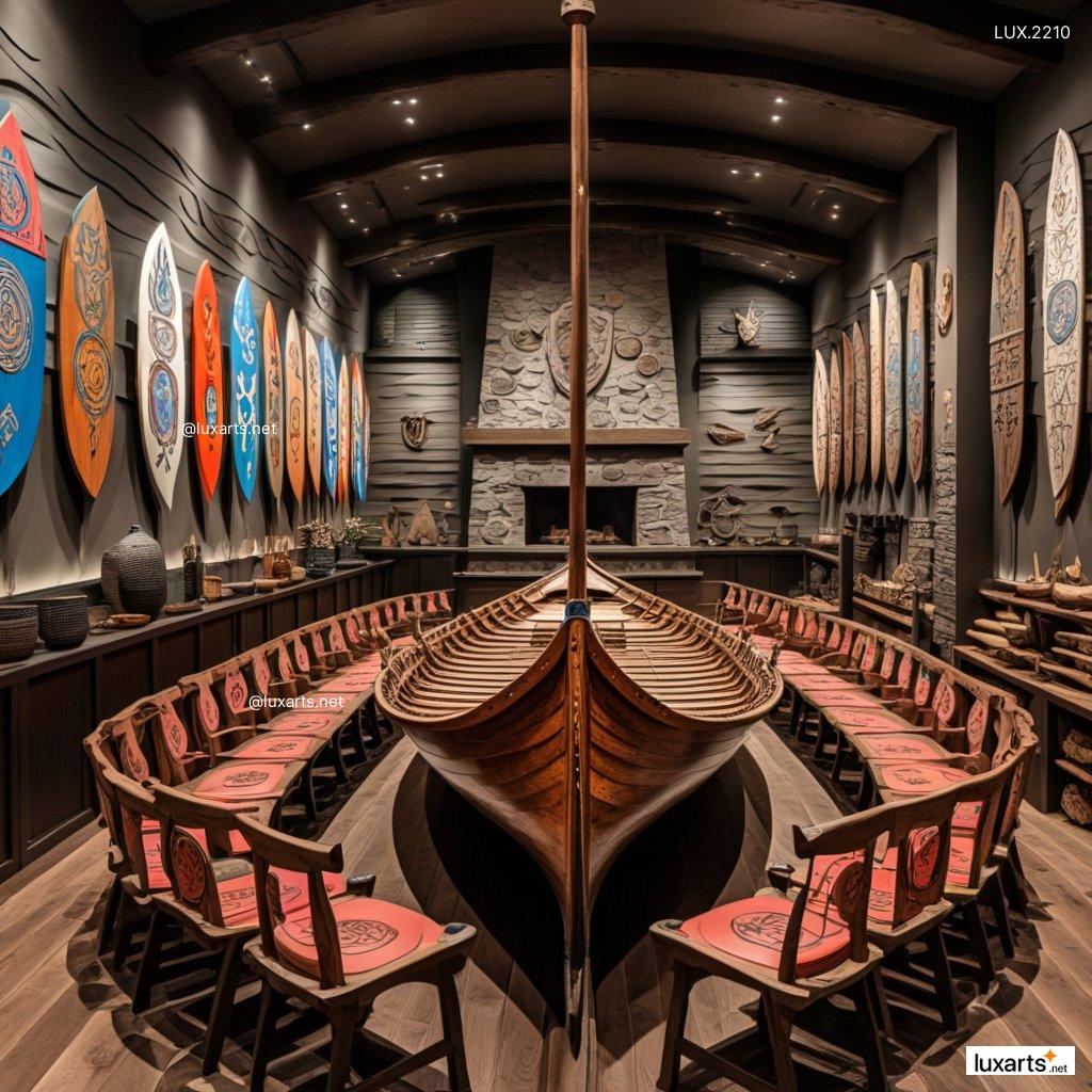 LUX.2210 Viking Longboats Inspired Tables | Nautical Elegance for Your Space viking longboats inspired tables 4