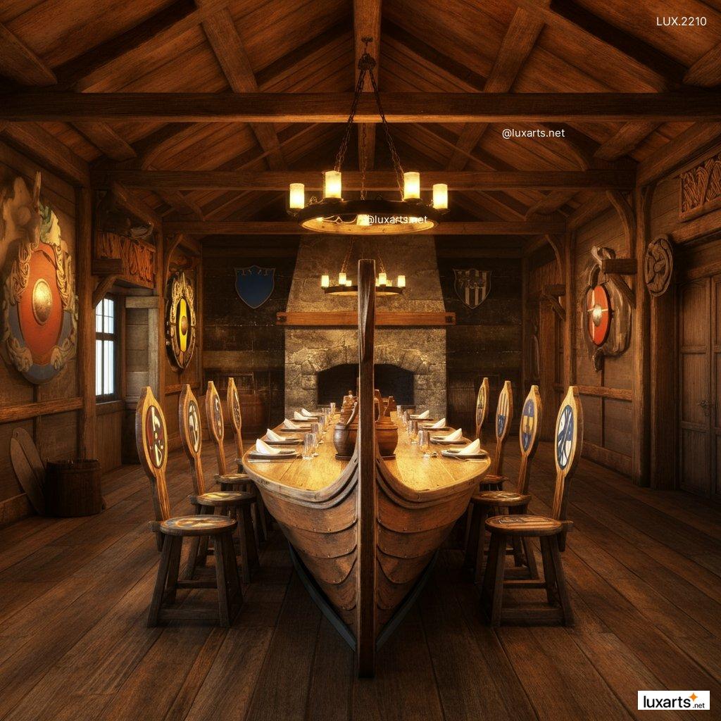 LUX.2210 Viking Longboats Inspired Tables | Nautical Elegance for Your Space viking longboats inspired tables 5