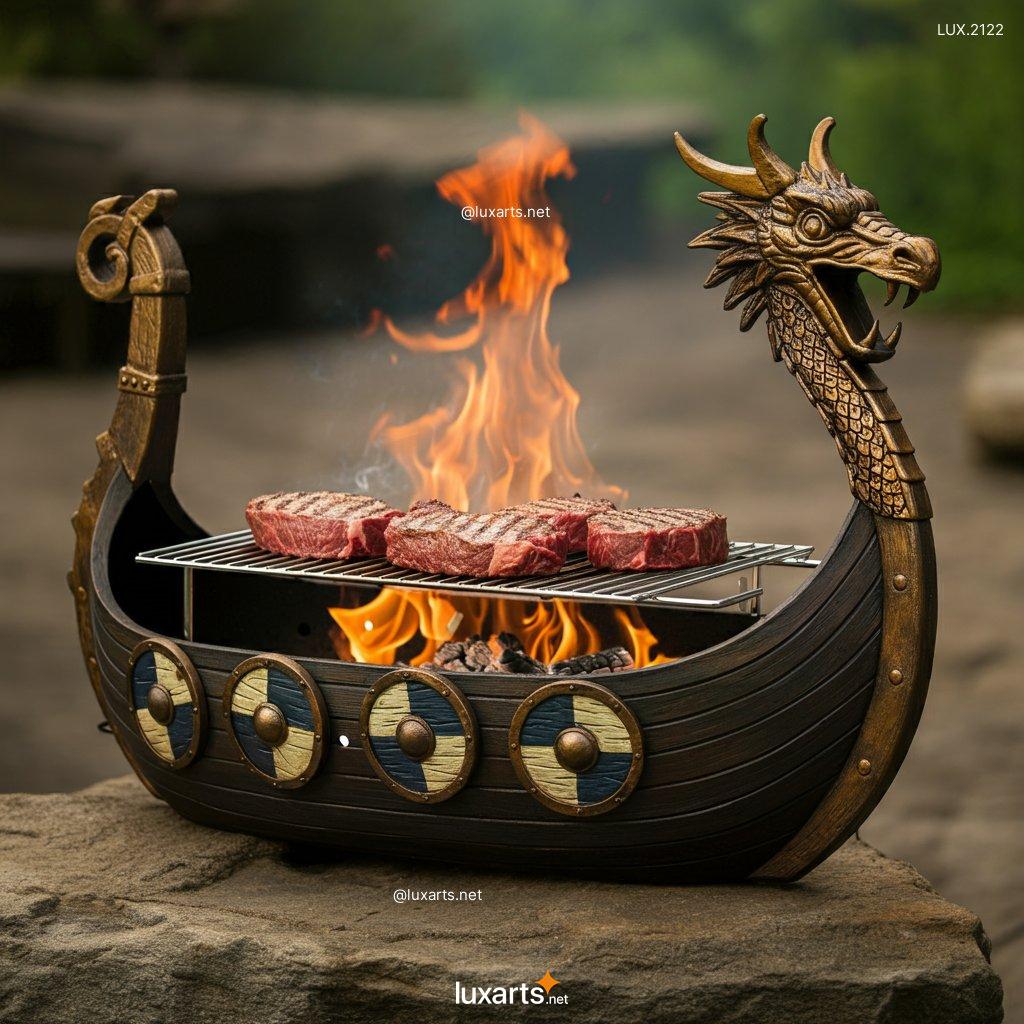 Viking Ship BBQ Grill | Set Sail for Flavor with Bold, Norse-Inspired Design viking ship bbq grill 1