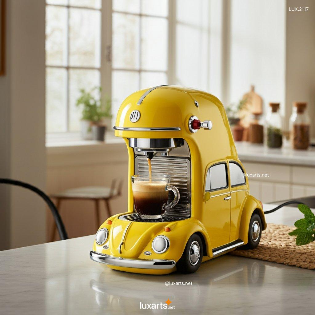 LUX.2117 VW Beetle Inspired Coffee Maker | Retro Charm for Your Morning Brew vw beetle inspired coffee makers 3