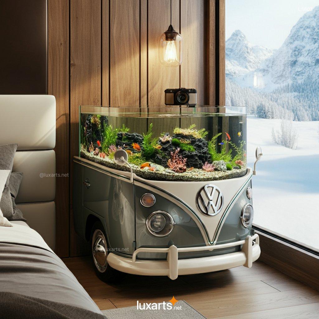 LUX.1803 VW Bus Aquarium Nightstand | Retro-Inspired Furniture with a Marine Twist vw bus aquarium nightstand 10