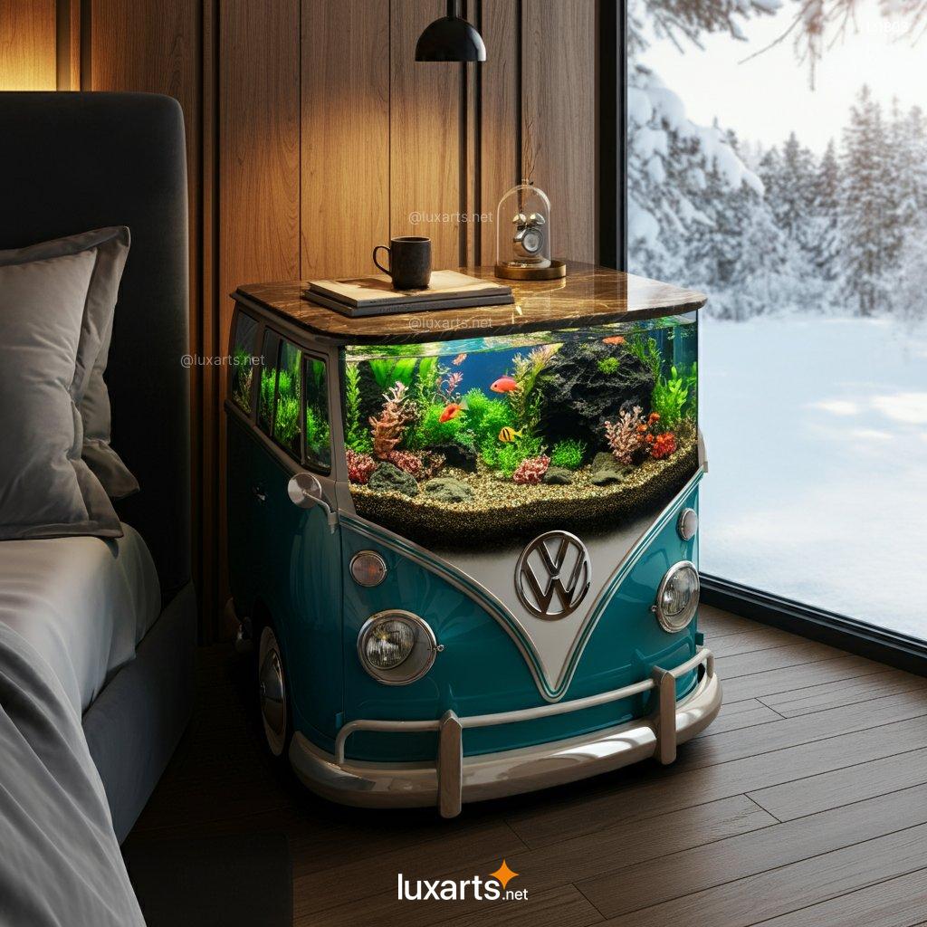 LUX.1803 VW Bus Aquarium Nightstand | Retro-Inspired Furniture with a Marine Twist vw bus aquarium nightstand 9