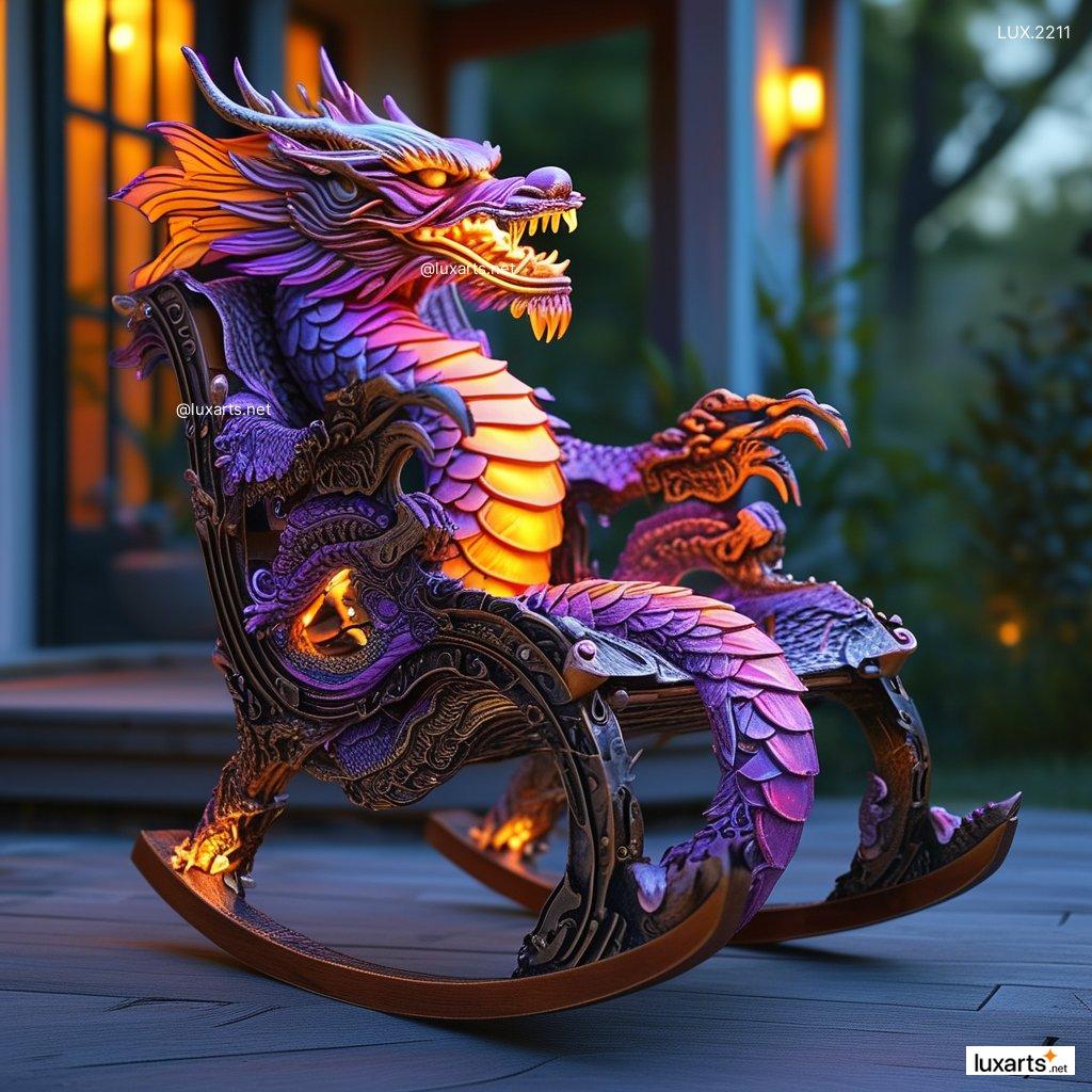 LUX.2211 Dragon Rocking Chair | Mythical Comfort with Creative Design dragon rocking chair 1