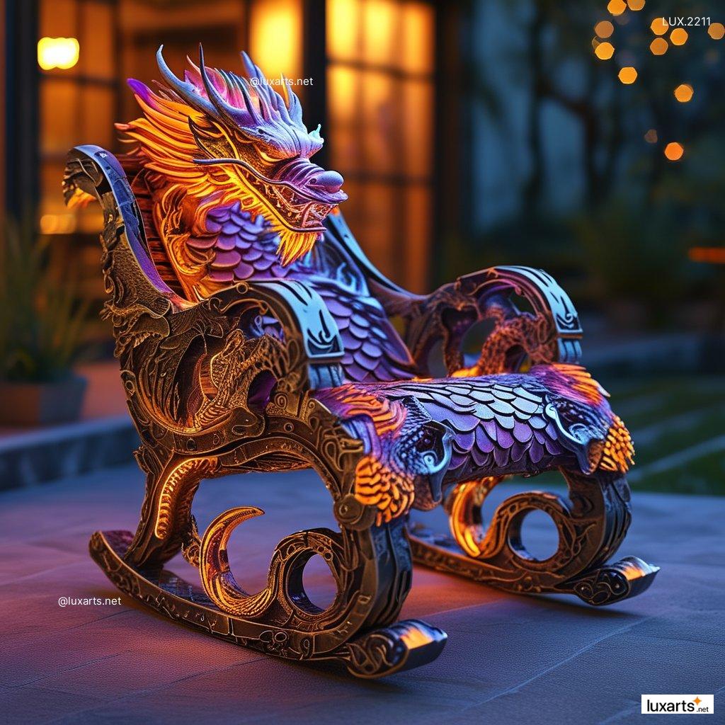 LUX.2211 Dragon Rocking Chair | Mythical Comfort with Creative Design dragon rocking chair 2