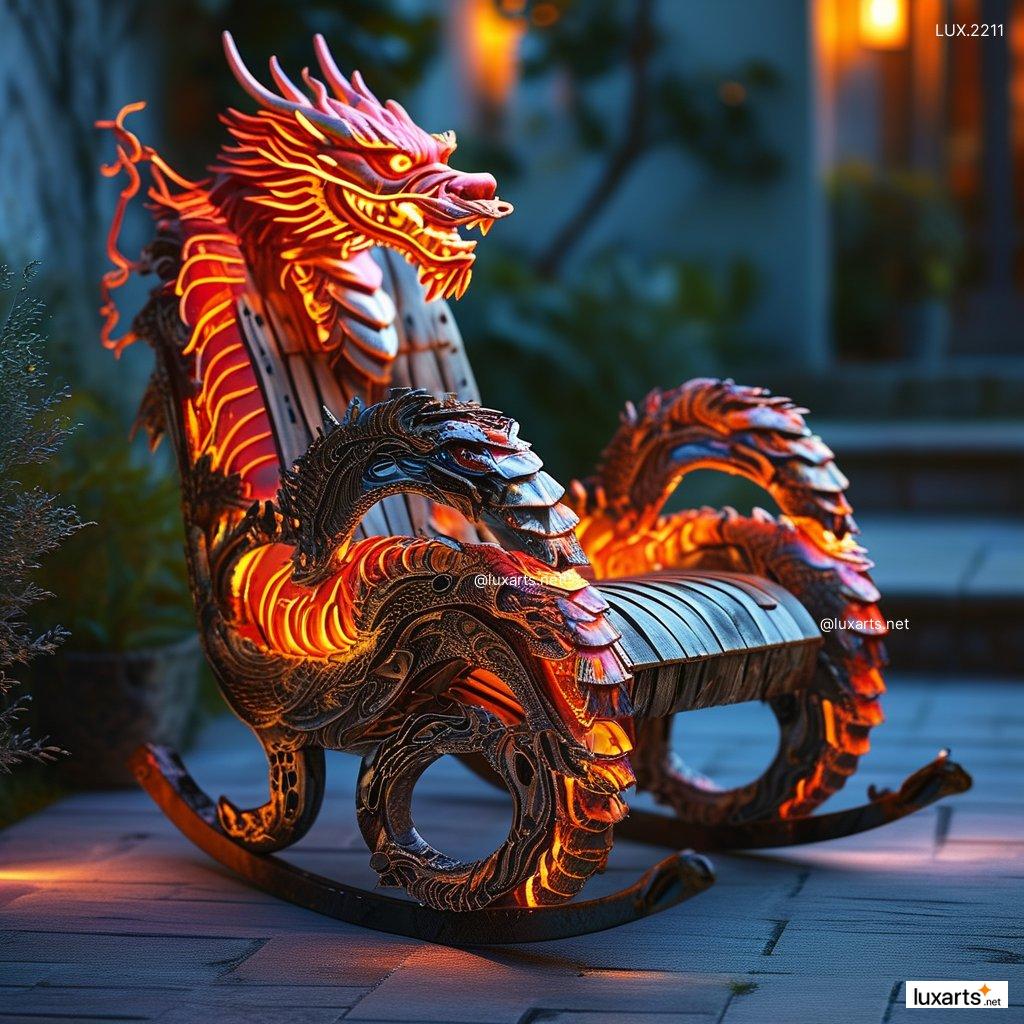 LUX.2211 Dragon Rocking Chair | Mythical Comfort with Creative Design dragon rocking chair 3