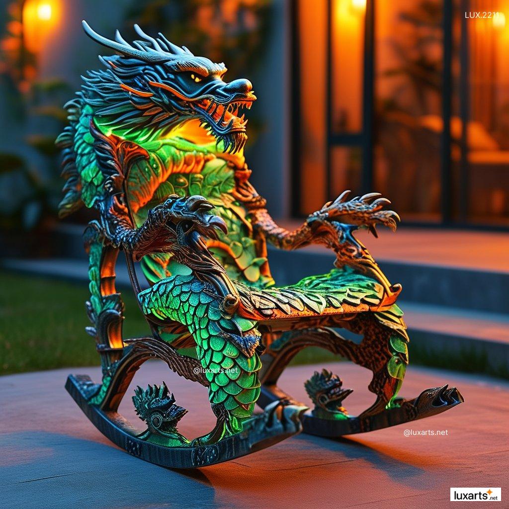 LUX.2211 Dragon Rocking Chair | Mythical Comfort with Creative Design dragon rocking chair 8