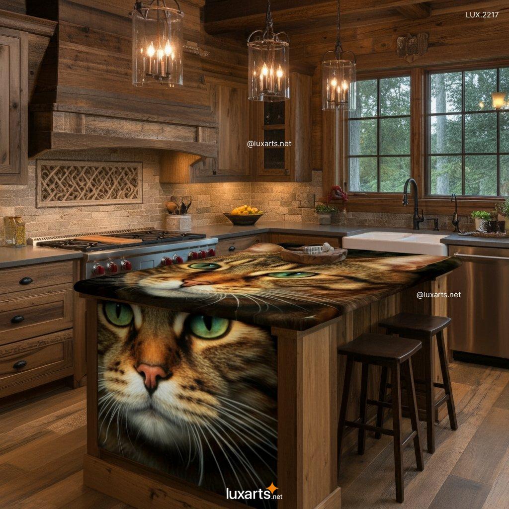 LUX.2217 Epoxy Resin Kitchen Island with a Cat Design: Add a Purr-fect Touch to Your Kitchen epoxy resin kitchen island with a cat design 5