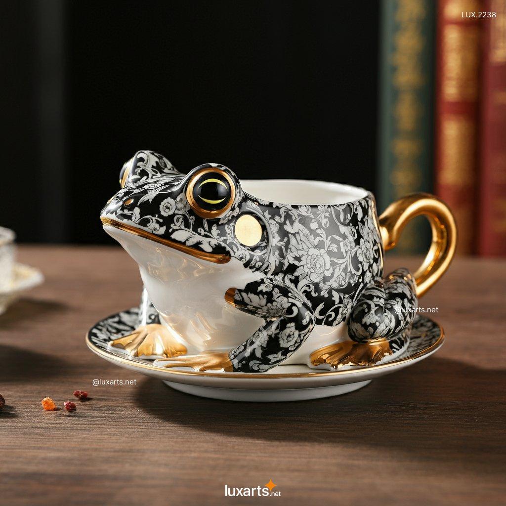 LUX.2238 Frog Shaped Teacup: Unique & Creative Ceramic Teacups for Tea Lovers frog shaped teacup 1