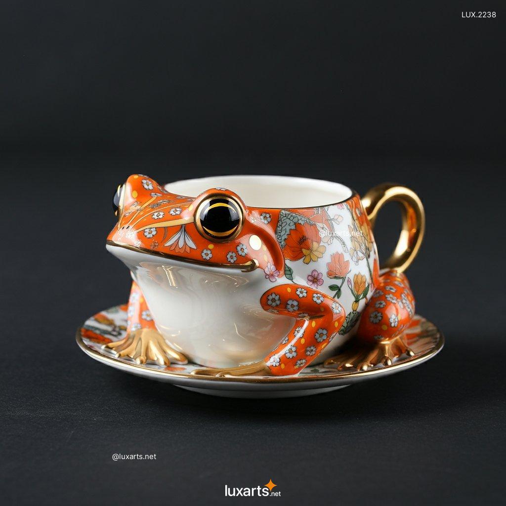 LUX.2238 Frog Shaped Teacup: Unique & Creative Ceramic Teacups for Tea Lovers frog shaped teacup 2