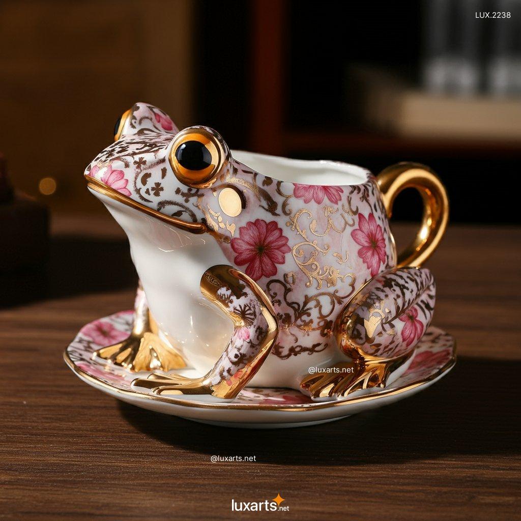 LUX.2238 Frog Shaped Teacup: Unique & Creative Ceramic Teacups for Tea Lovers frog shaped teacup 3