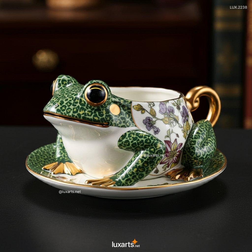 LUX.2238 Frog Shaped Teacup: Unique & Creative Ceramic Teacups for Tea Lovers frog shaped teacup 4