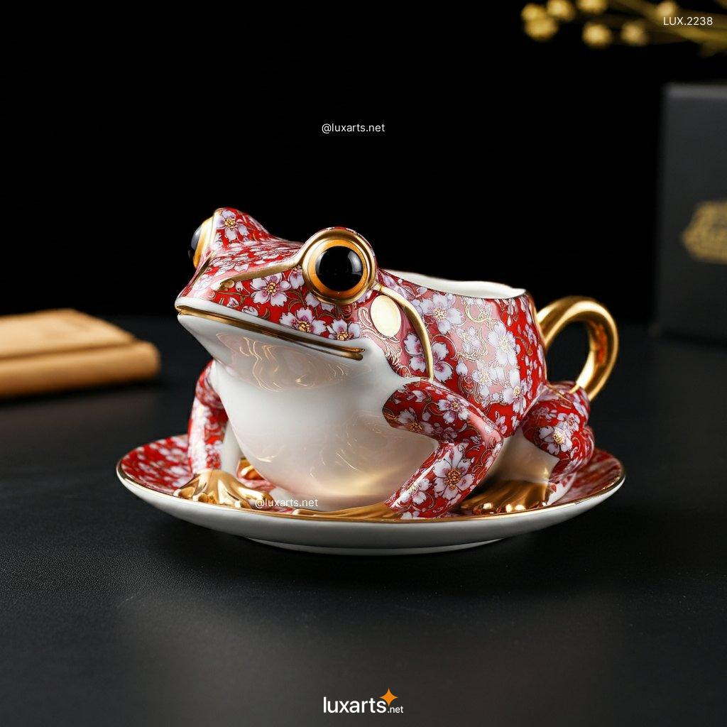 LUX.2238 Frog Shaped Teacup: Unique & Creative Ceramic Teacups for Tea Lovers frog shaped teacup 5