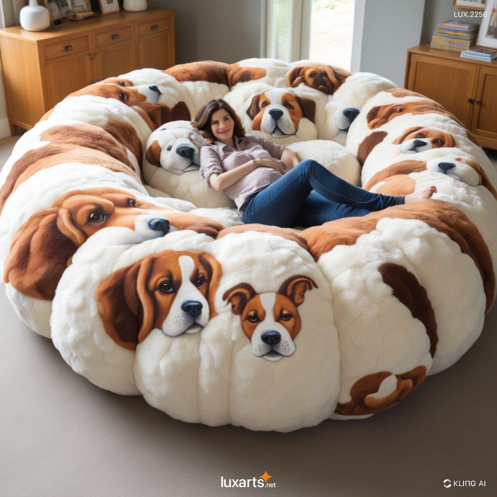 LUX.2256 Giant Fur Pet Beds For Humans: Oversized & Cozy Beds For Human Comfort giant fur pet beds for humans 2