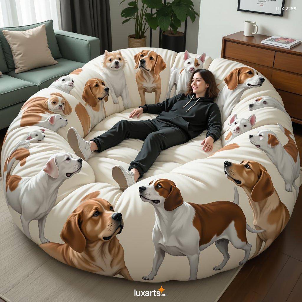 LUX.2256 Giant Fur Pet Beds For Humans: Oversized & Cozy Beds For Human Comfort giant fur pet beds for humans 3