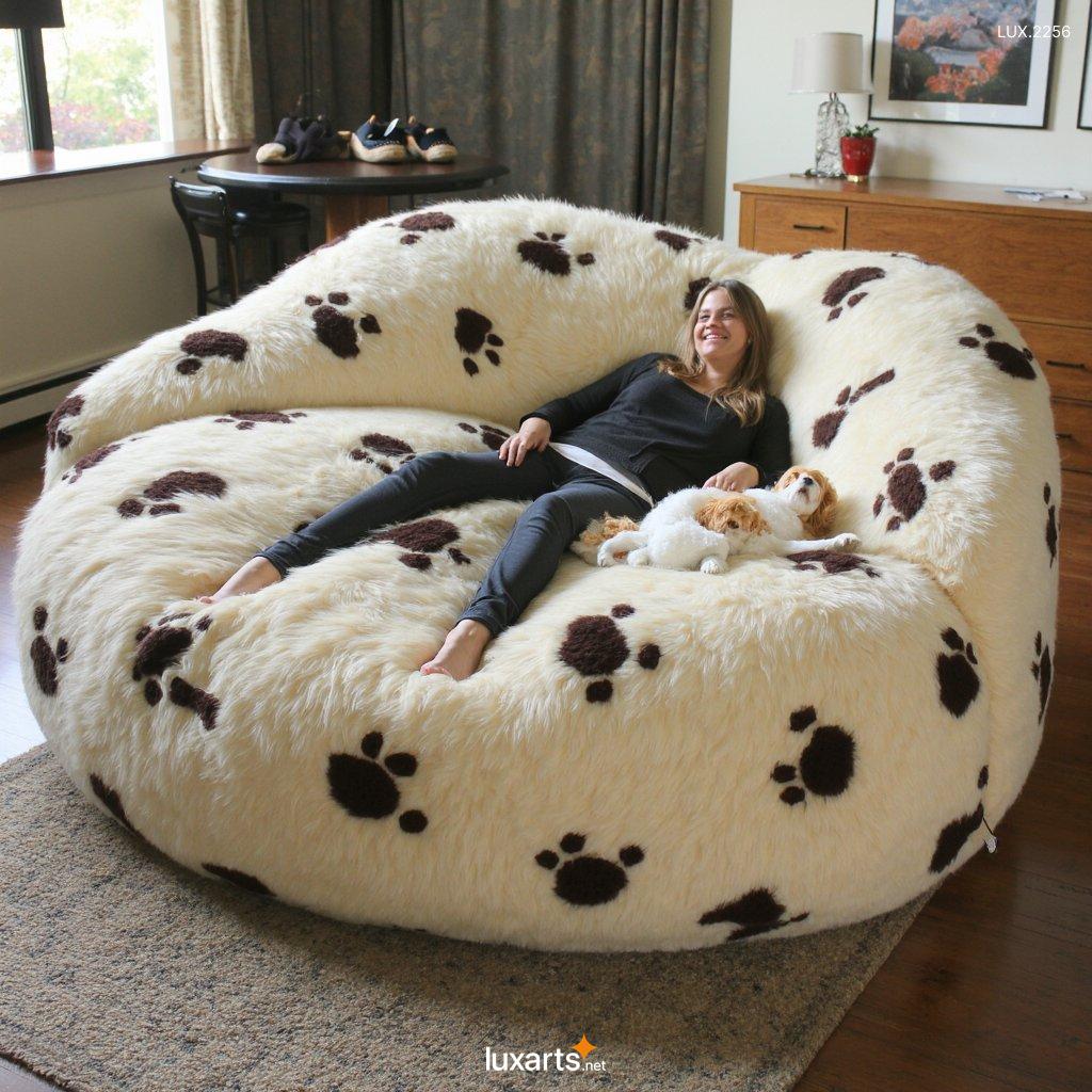 LUX.2256 Giant Fur Pet Beds For Humans: Oversized & Cozy Beds For Human Comfort giant fur pet beds for humans 9