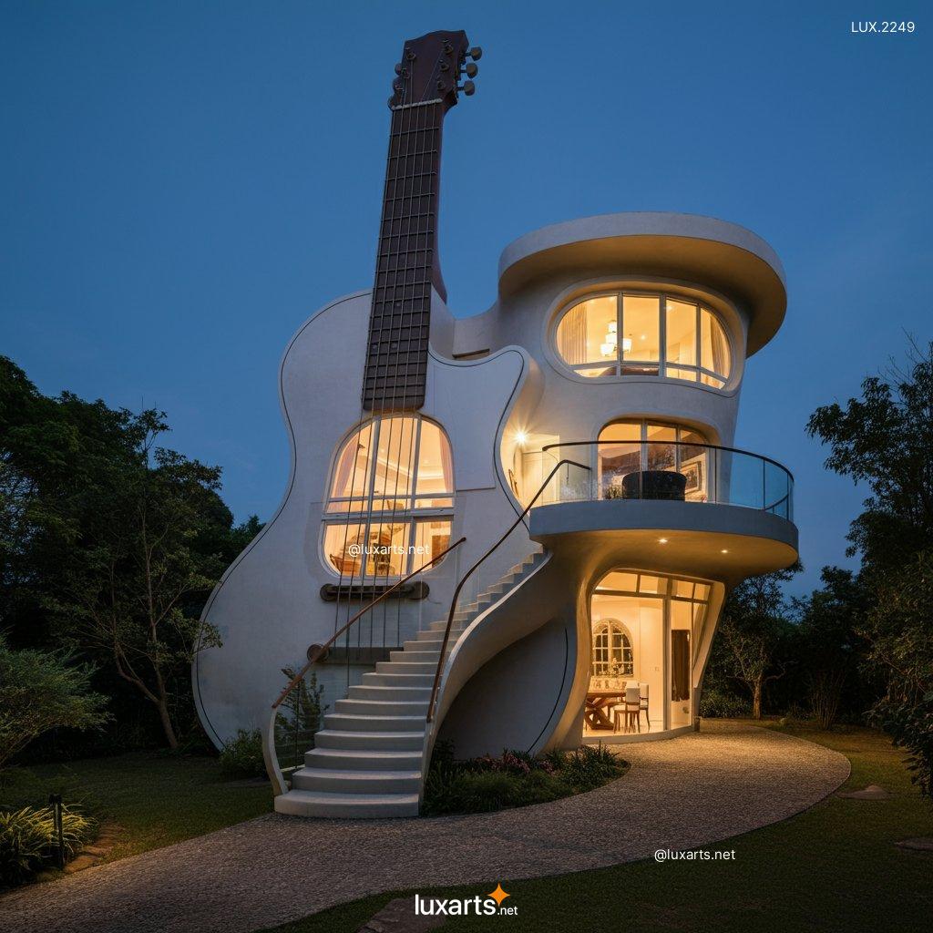 LUX.2249 Giant Guitar-Shaped House Design: A Creative Architectural Masterpiece giant guitar shaped house design 3