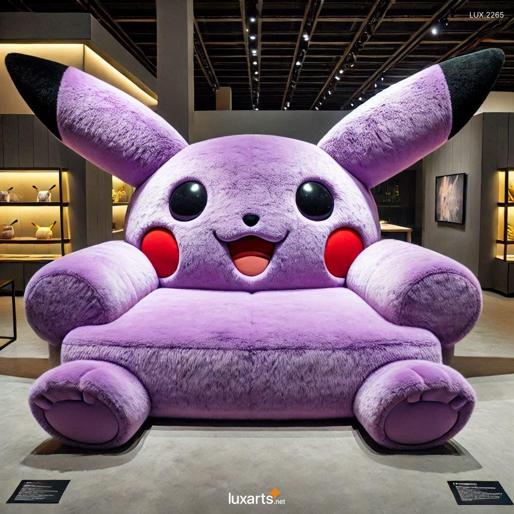 LUX.2265 Giant Pikachu Shaped Couch: Adorable & Comfortable Pokémon Sofa giant pikachu shaped couch 1