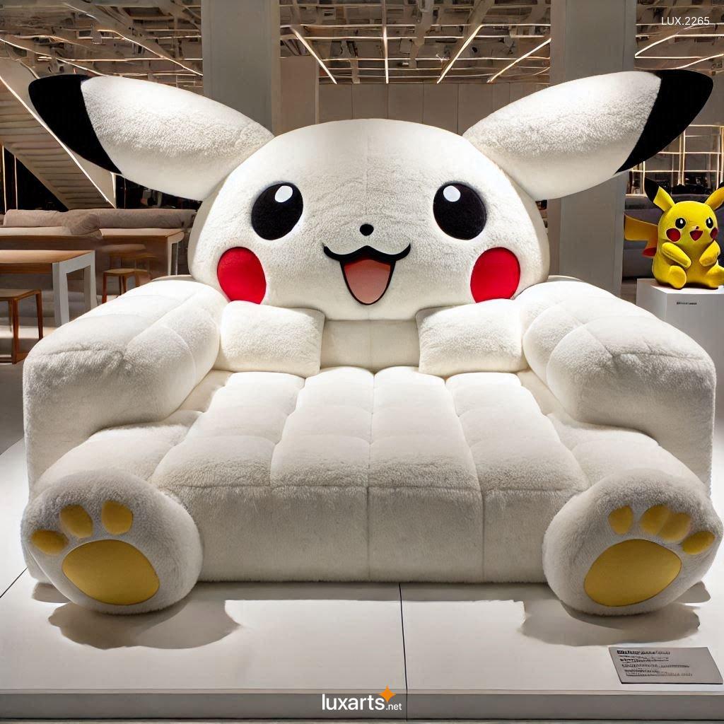 LUX.2265 Giant Pikachu Shaped Couch: Adorable & Comfortable Pokémon Sofa giant pikachu shaped couch 2