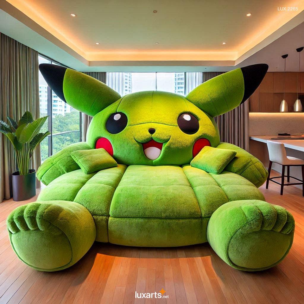 LUX.2265 Giant Pikachu Shaped Couch: Adorable & Comfortable Pokémon Sofa giant pikachu shaped couch 5