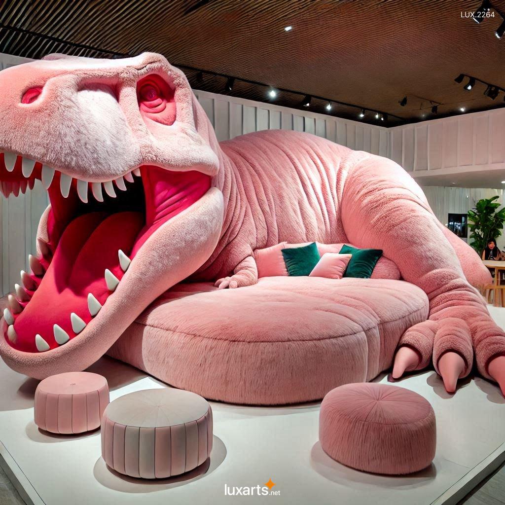 LUX.2264 Giant T-rex Shaped Couch: Oversized, Comfortable, and Incredibly Cool giant t rex shaped couch 2