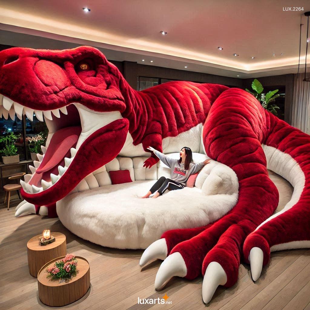 LUX.2264 Giant T-rex Shaped Couch: Oversized, Comfortable, and Incredibly Cool giant t rex shaped couch 5