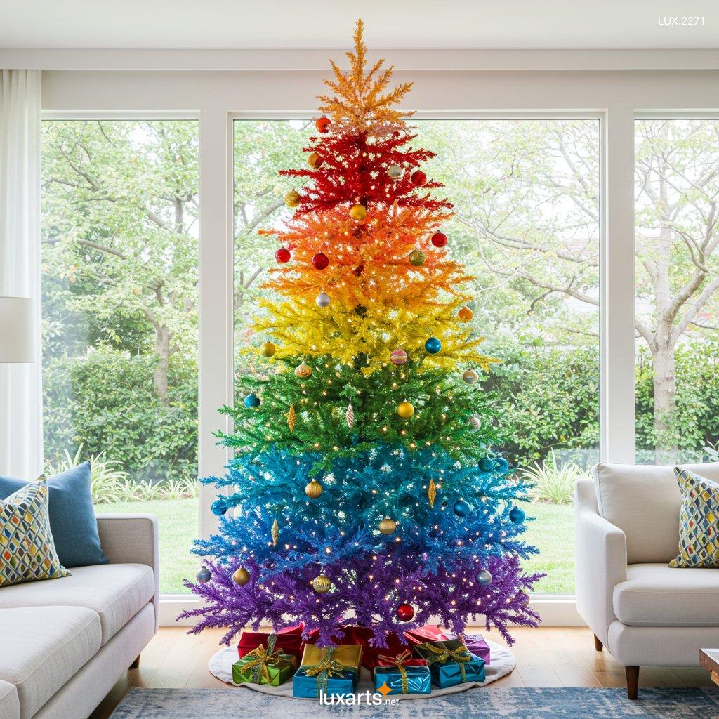 LUX.2271 Rainbow Christmas Trees: The Hottest Holiday Trend This Year rainbow christmas trees 1