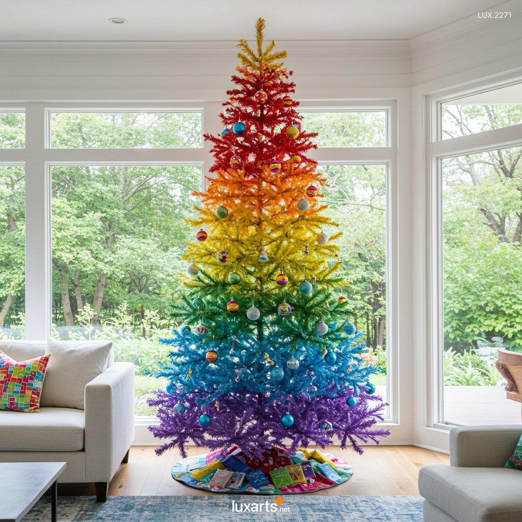 LUX.2271 Rainbow Christmas Trees: The Hottest Holiday Trend This Year rainbow christmas trees 2