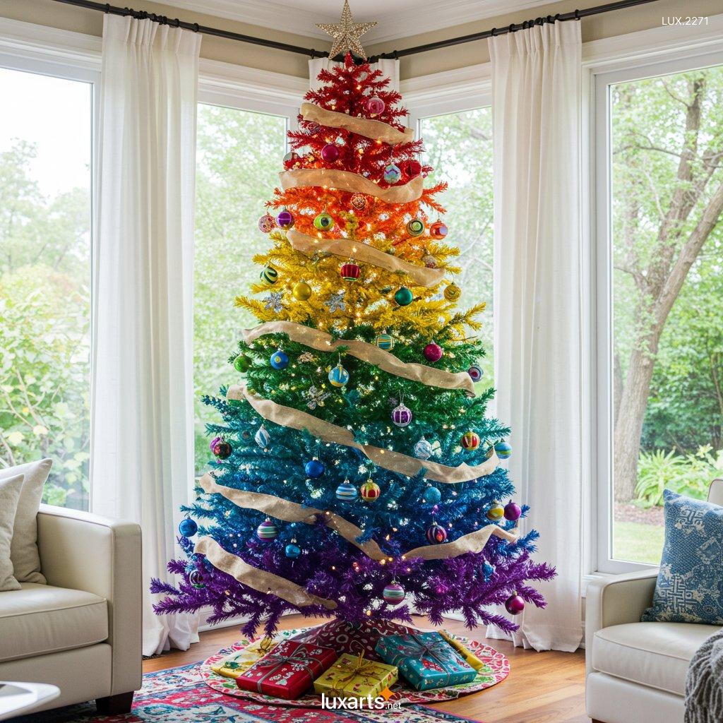 LUX.2271 Rainbow Christmas Trees: The Hottest Holiday Trend This Year rainbow christmas trees 4