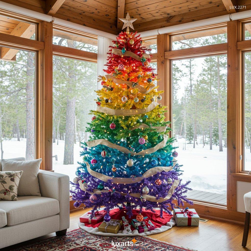 LUX.2271 Rainbow Christmas Trees: The Hottest Holiday Trend This Year rainbow christmas trees 5