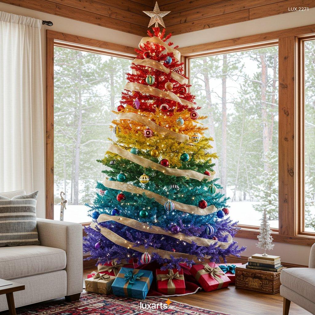 LUX.2271 Rainbow Christmas Trees: The Hottest Holiday Trend This Year rainbow christmas trees 6