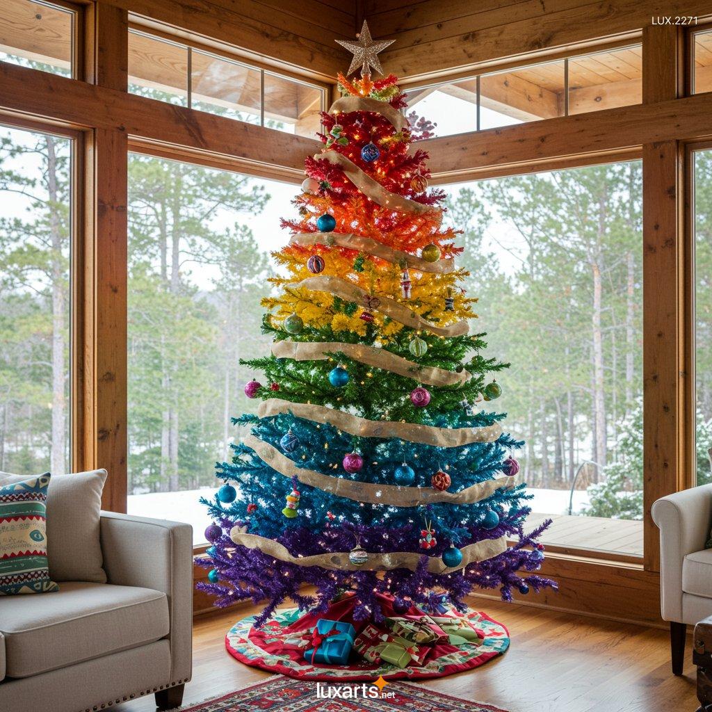 LUX.2271 Rainbow Christmas Trees: The Hottest Holiday Trend This Year rainbow christmas trees 7