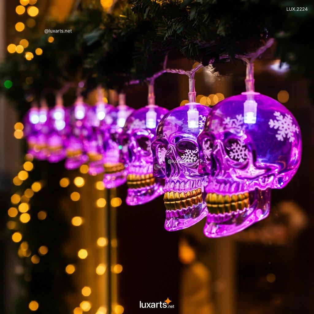 LUX.2224 Skull Themed Christmas Lights | Spooky Elegance for the Holidays skull themed christmas lights 2