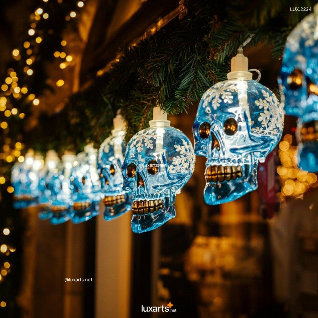 LUX.2224 Skull Themed Christmas Lights | Spooky Elegance for the Holidays skull themed christmas lights 3