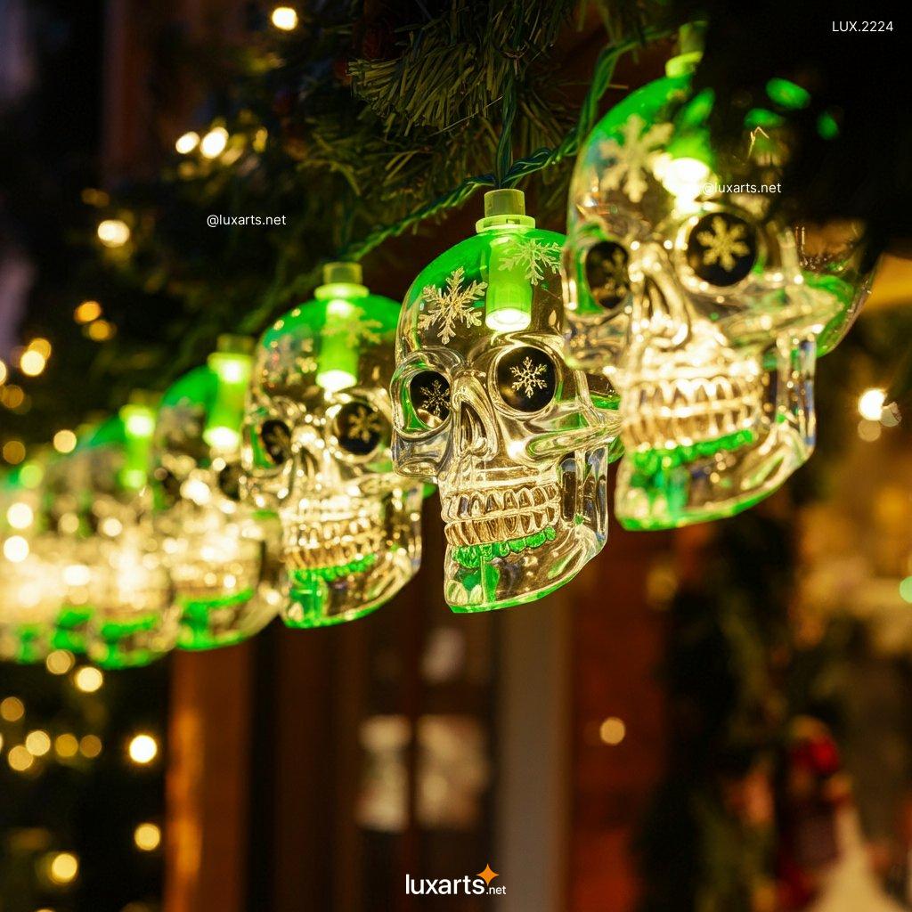 LUX.2224 Skull Themed Christmas Lights | Spooky Elegance for the Holidays skull themed christmas lights 4