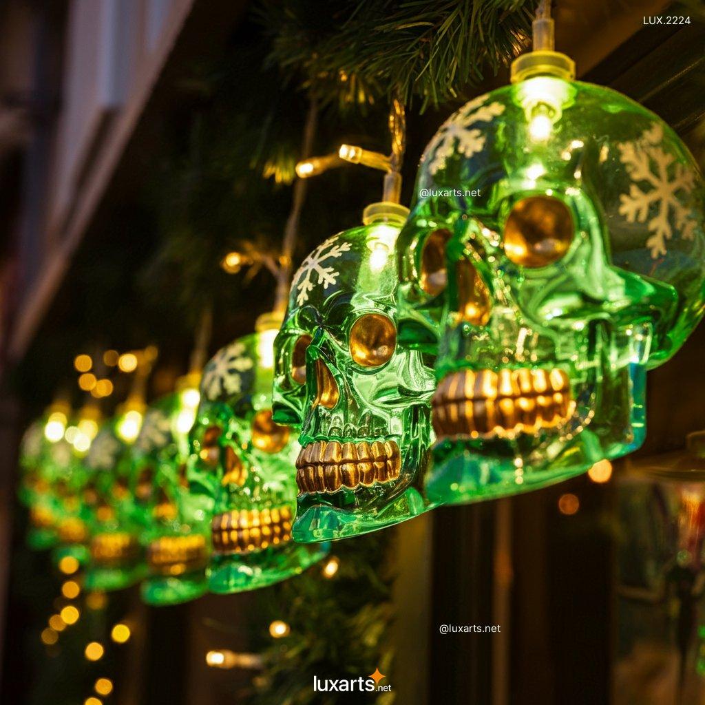 LUX.2224 Skull Themed Christmas Lights | Spooky Elegance for the Holidays skull themed christmas lights 5