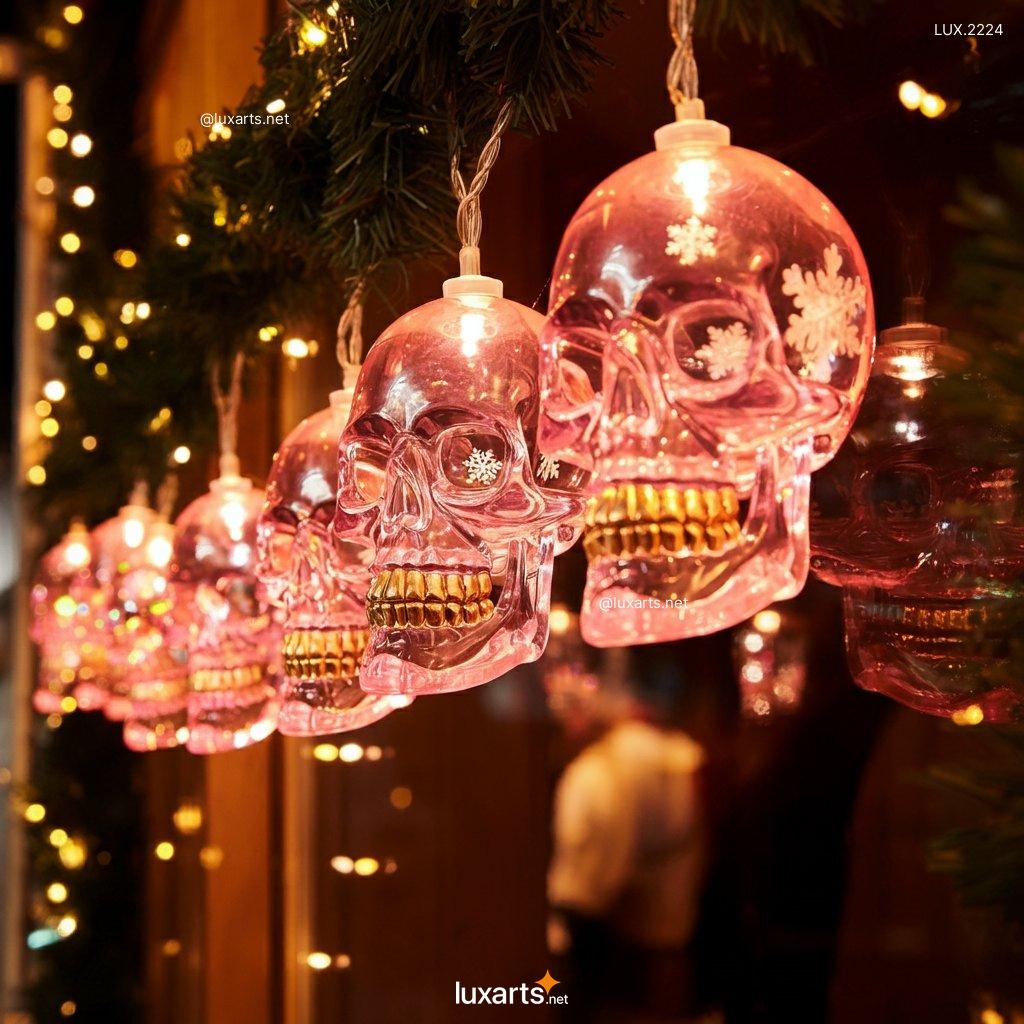 LUX.2224 Skull Themed Christmas Lights | Spooky Elegance for the Holidays skull themed christmas lights 6