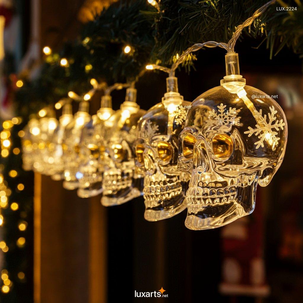 LUX.2224 Skull Themed Christmas Lights | Spooky Elegance for the Holidays skull themed christmas lights 7