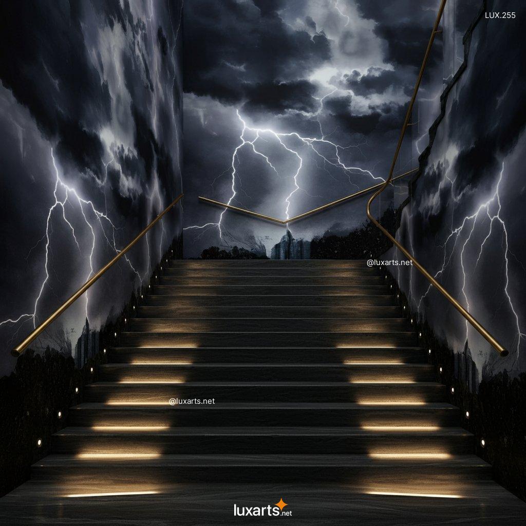 LUX.2239	Electrify Your Home with Thunderbolt Themed Staircases | Lightning-Inspired Elegance thunderbolt themed staircases 2